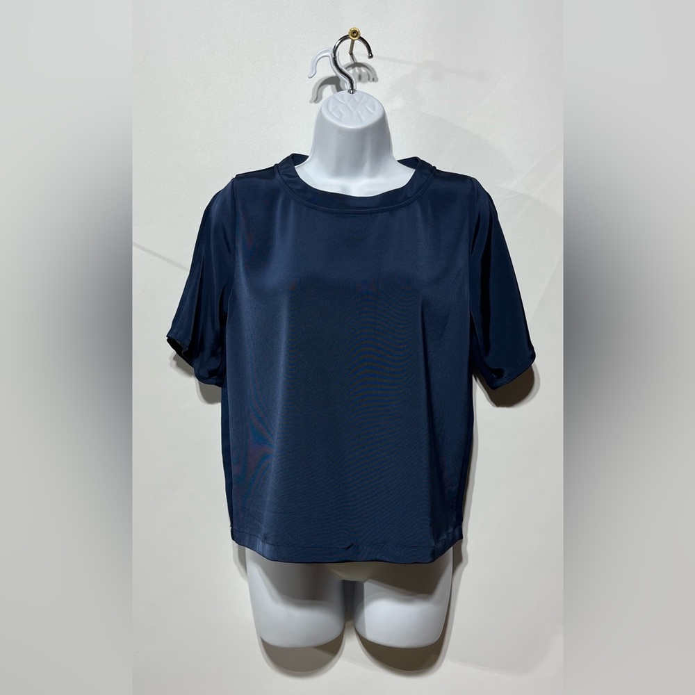 Won Hundred Kyla Navy‎ Blue Short Sleeve Top Women’s  Size  Small